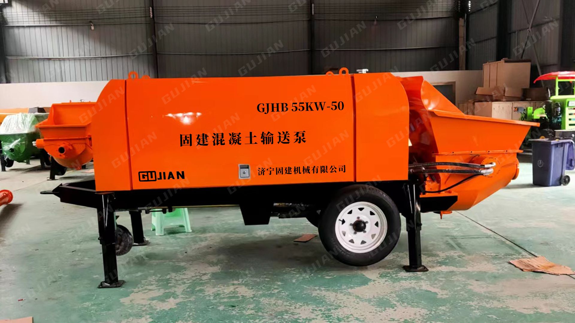 固建55kw大骨料混凝土输送泵可输送100米 #大骨料混凝土输送泵 #地暖