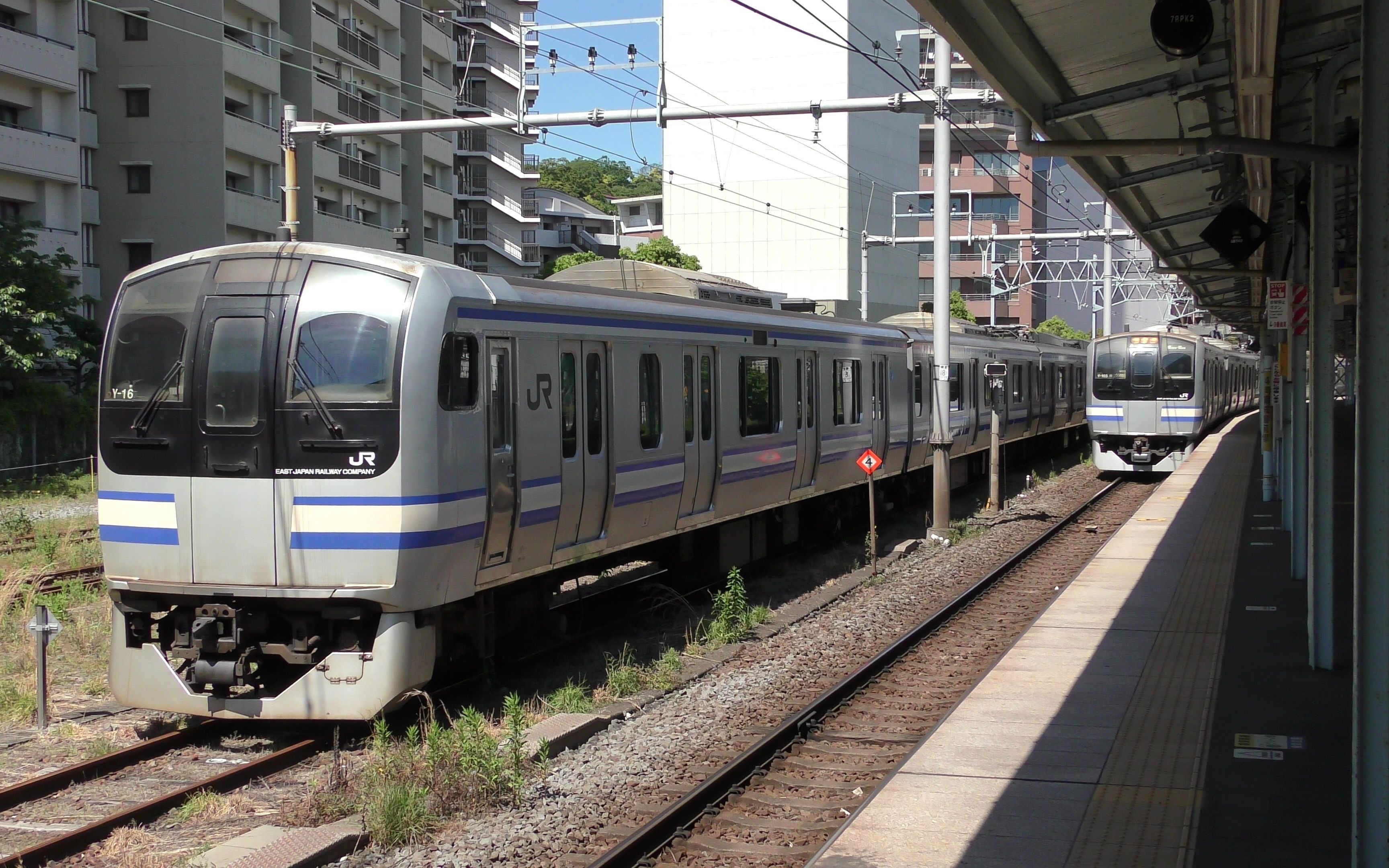 【e217系が見事に並ぶ】横須賀線99総武快速線e21