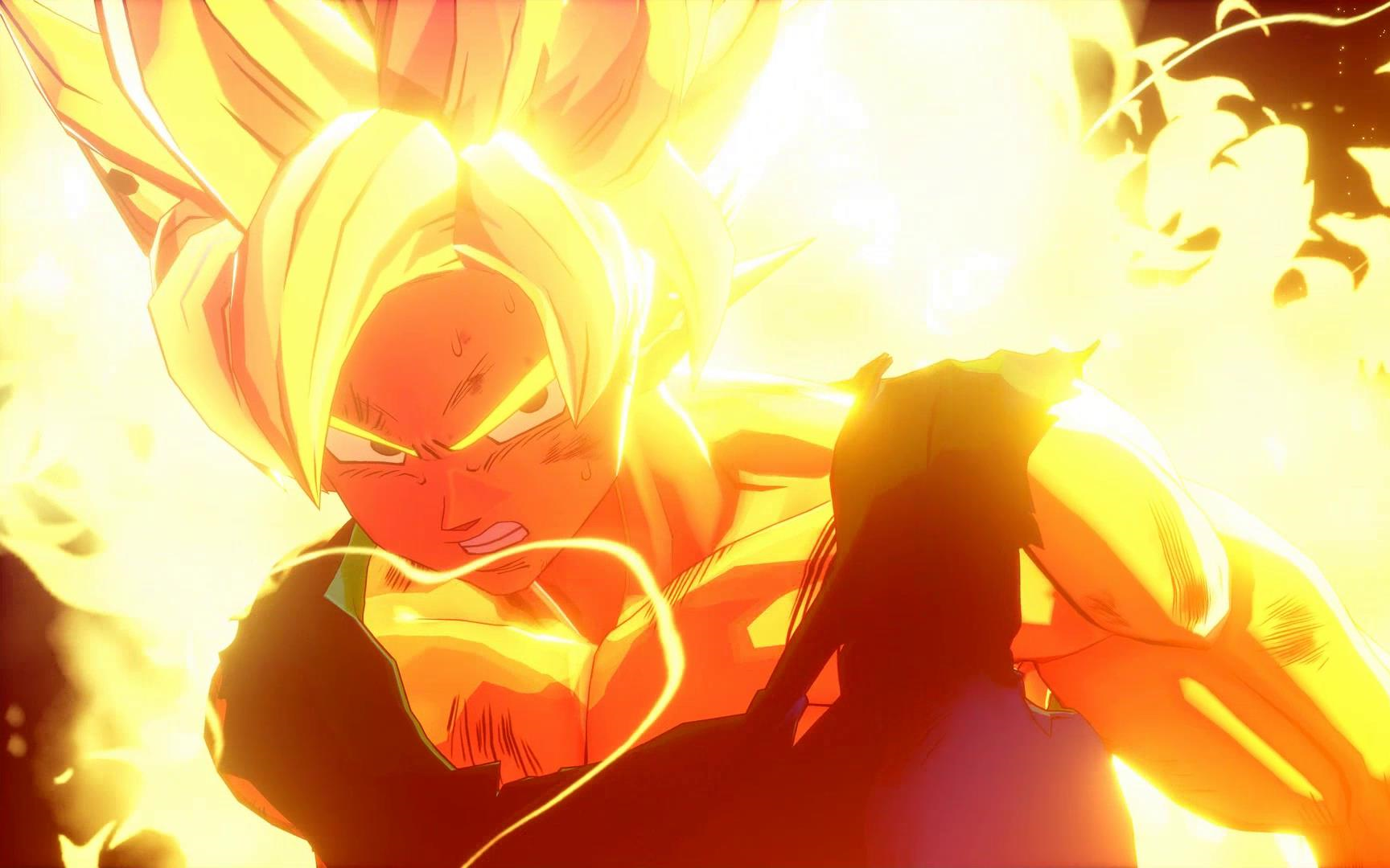 龙珠z卡卡罗特,悟空第一次变身超级赛亚人_哔哩哔哩 (゜-゜)つロ 干杯