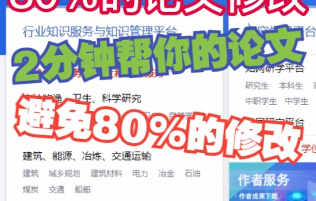 2分钟让你的论文避免80%的修改!哔哩哔哩bilibili