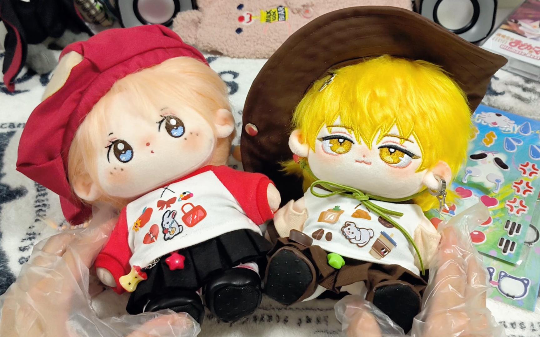 「棉花娃娃丨娃衣开箱″粤语」无题 不加甜可可 多巴胺系列:红 棕