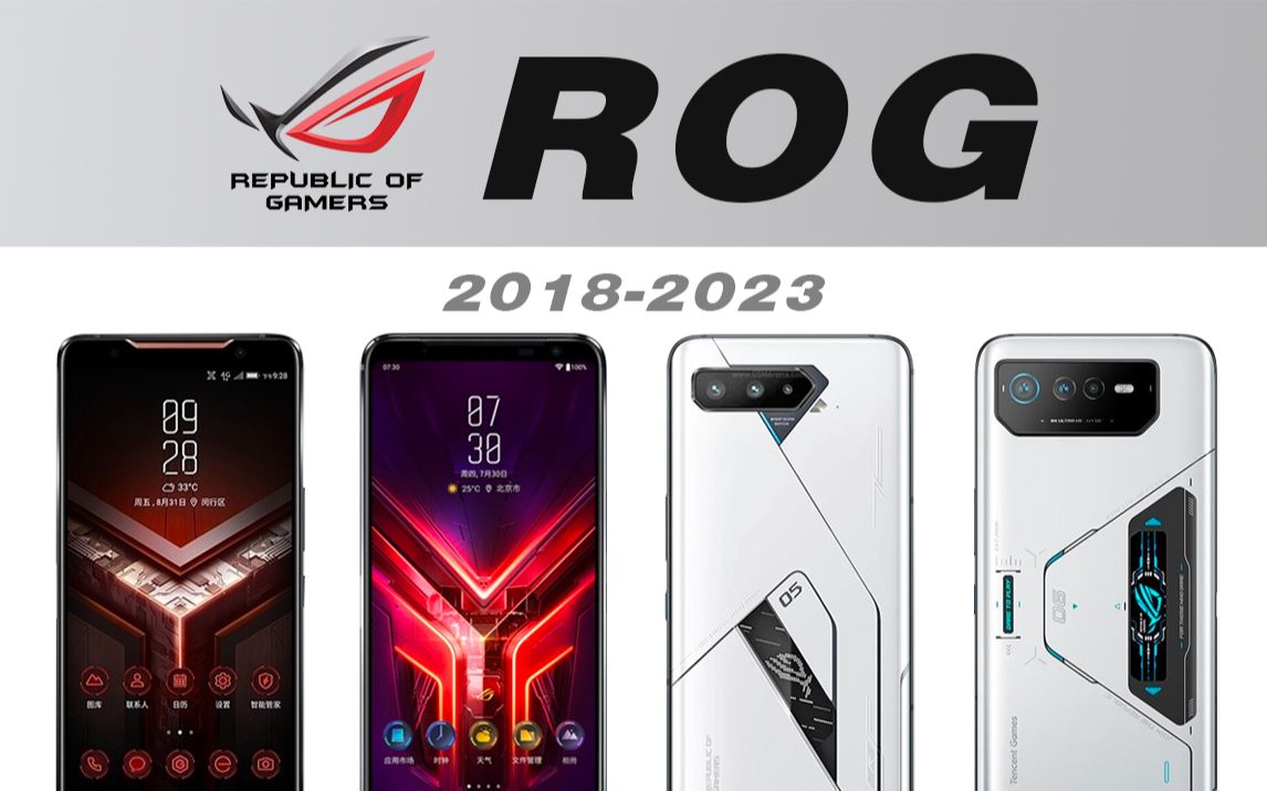 华硕ROG游戏手机经典回顾,从华硕ROG到ROG7Pro,有你熟悉的吗?哔哩哔哩bilibili