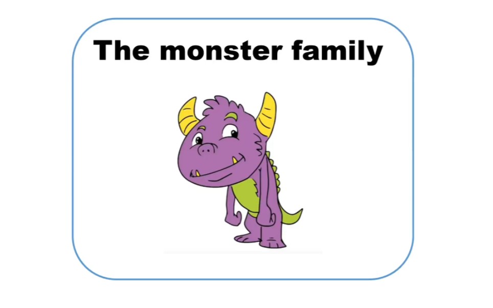 [图]英语绘本共读The monster family