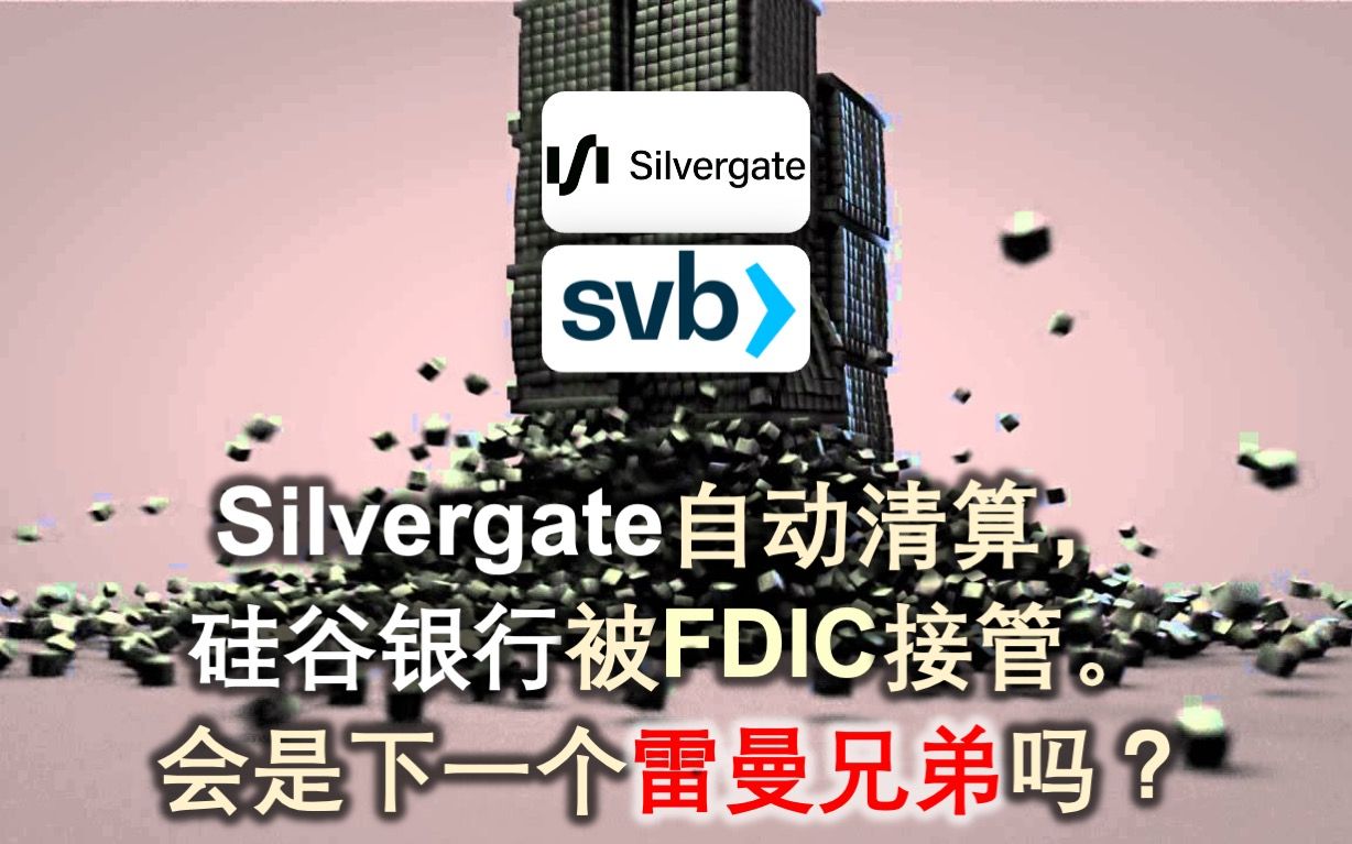 Silvergate主动清算,SVB硅谷银行暴雷,一周内两家银行倒下,会引发下一个雷曼兄弟吗?3月11日透视哔哩哔哩bilibili