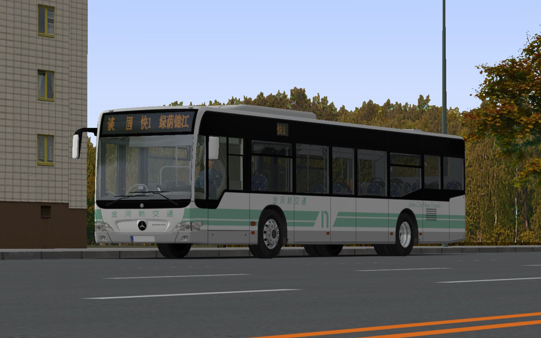 【omsi2-50】驾驶bj6123evca-37运行于石家庄市快1路(谈固→绿荫锦江)