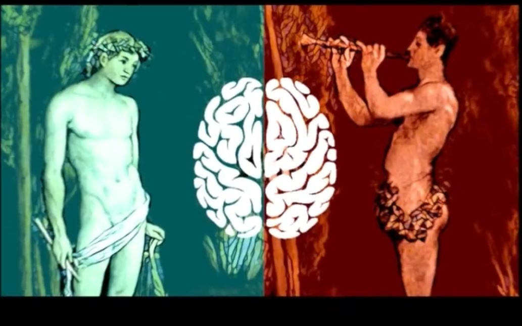 [图]Apollonian -Left Brain- VS Dionysian -Right Brain- Nietzsche- Carl Jung- Schopen