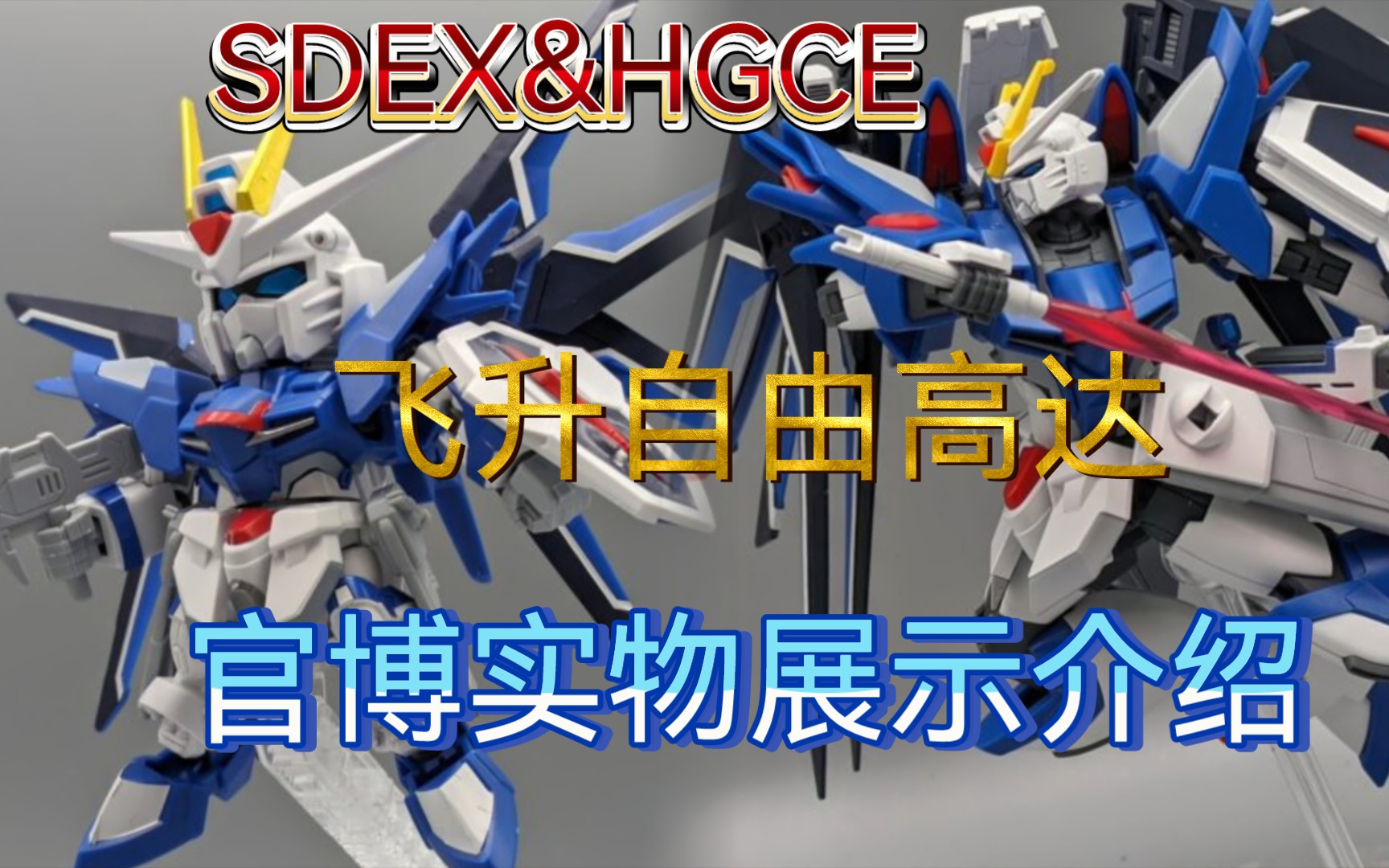 【ZHT&GUNDAM SEED FREEDOM】SDEX 飞升自由高达&HGCE 飞升自由高达 官博实物分件可动展示介绍哔哩哔哩bilibili