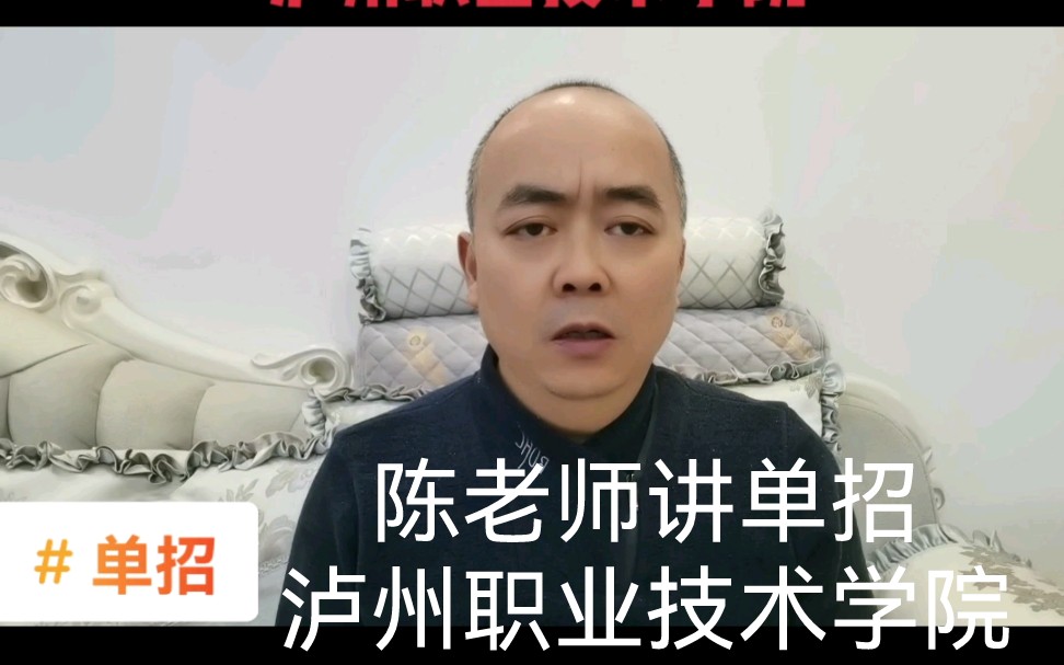 陈老师讲单招:泸州职业技术学院哔哩哔哩bilibili