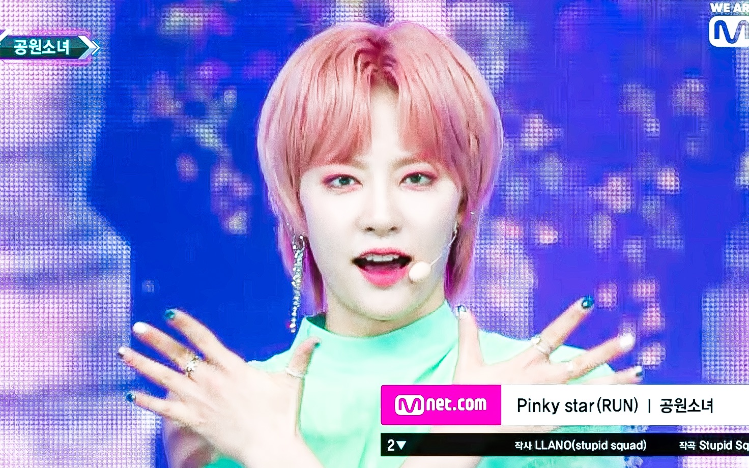 [图]【HD60帧】公园少女GWSN - Pinky Star(RUN) 190328 M!Countdown