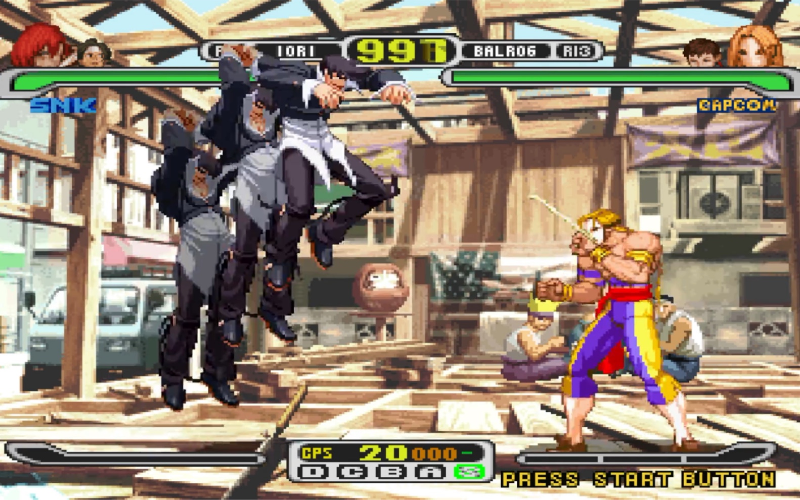 [图]PS1版 《capcom VS SNK》 第一次破天荒的合作会擦出火花呢？