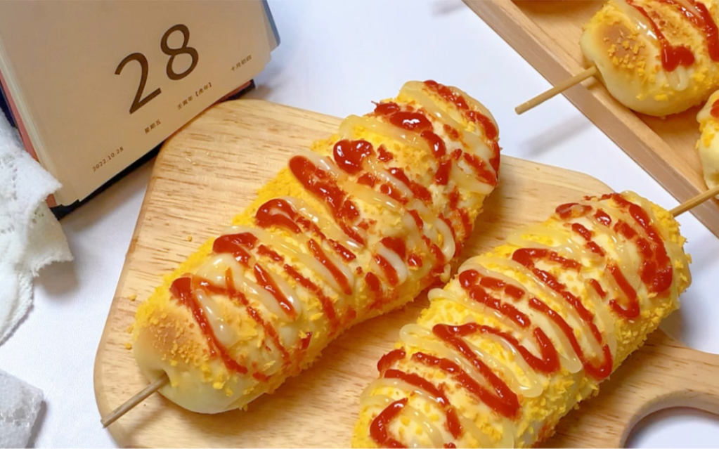 芝士热狗棒|一款超简单的调理面包