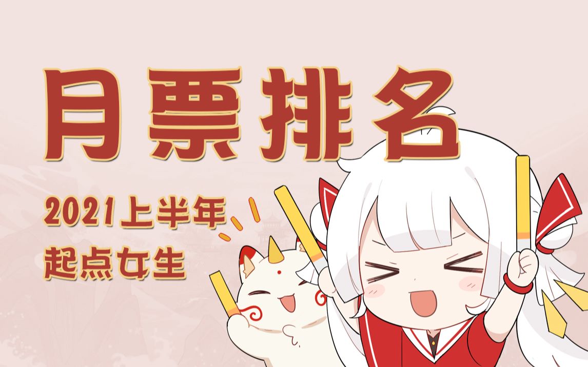 2021上半年|起点女生月票排名哔哩哔哩bilibili