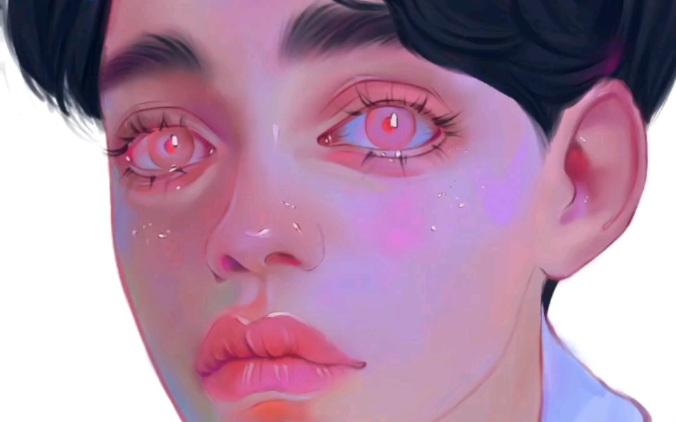 临摹 bluesssatan 快镜头过程视频.ipad pro procreate