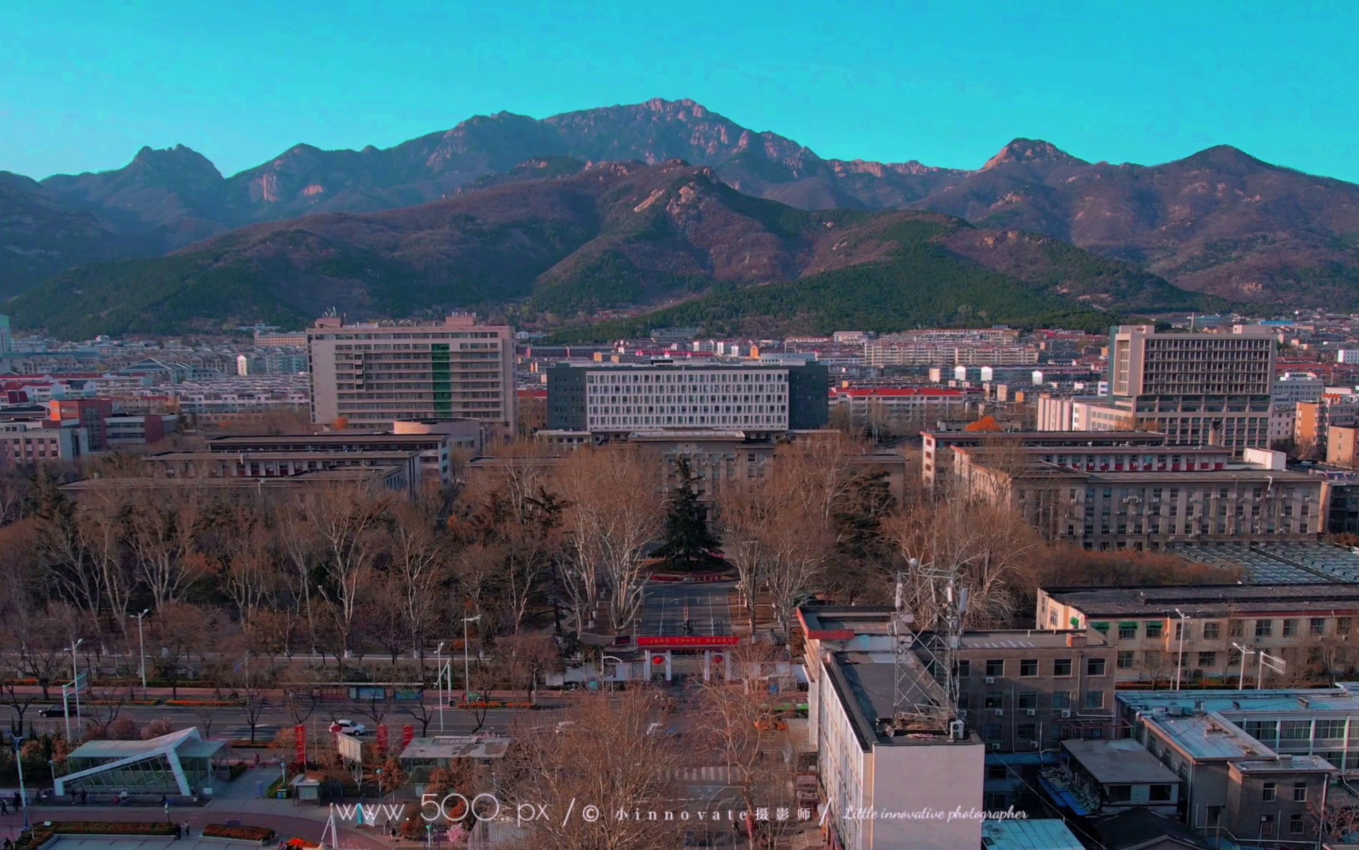 一镜到底泰安校场街直到农业大学