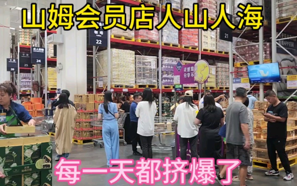 沈阳山姆会员店人山人海,每一天都挤爆了,商品卖爆了.哔哩哔哩bilibili