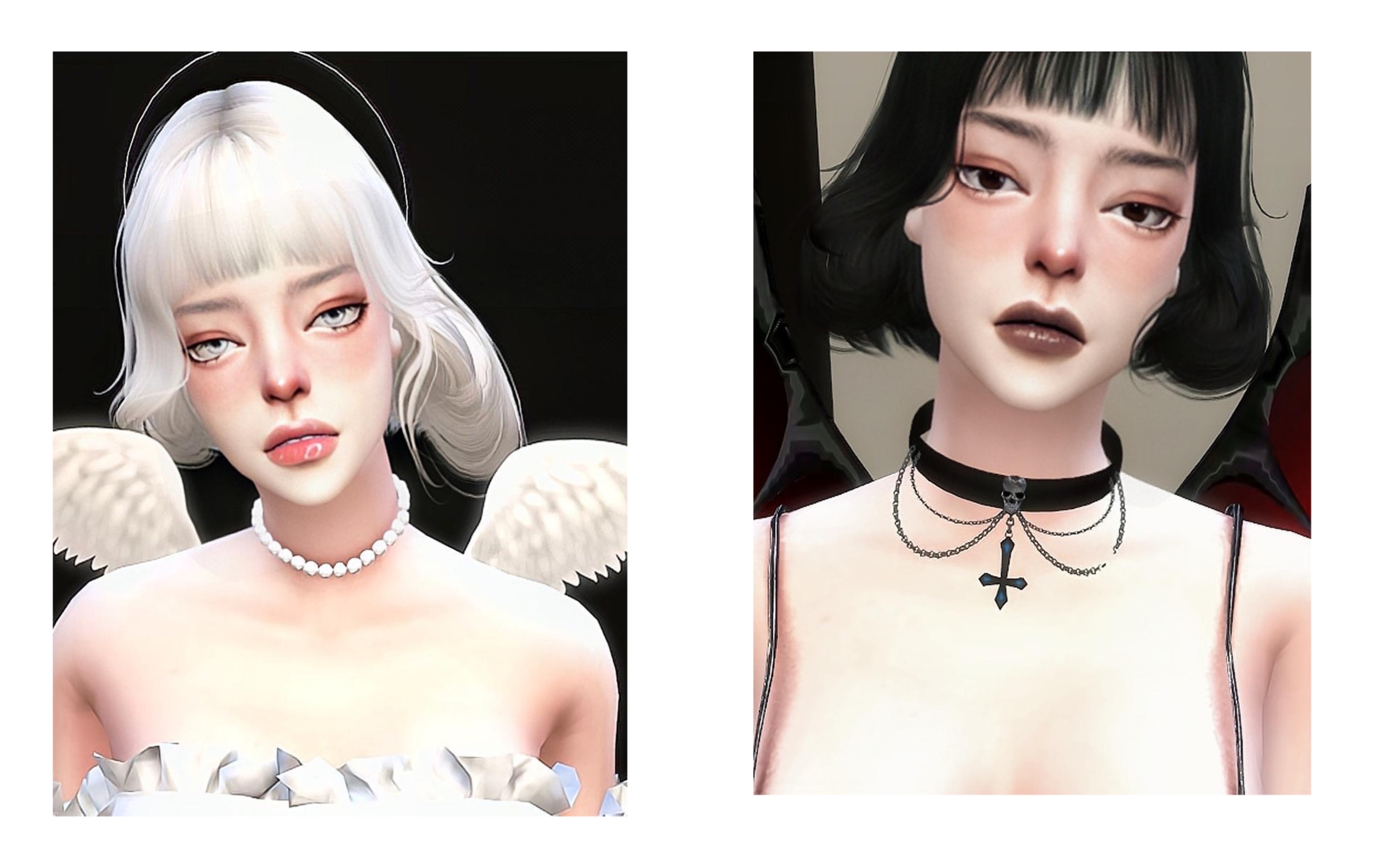 sweet doll -模拟人生4 里捏一个天使和恶魔