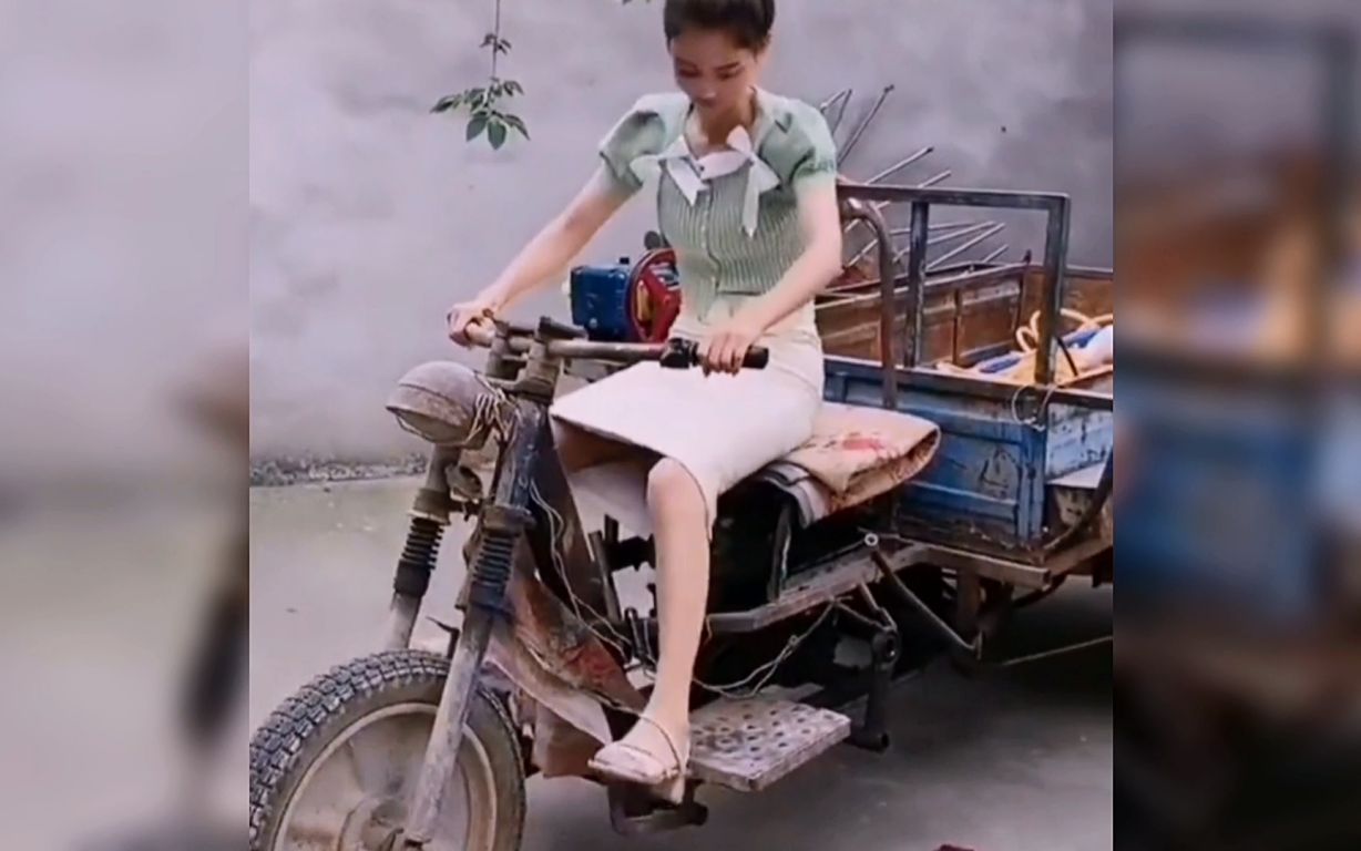 盘点别人家"有趣的媳妇",美女骑牛奔跑,想纹满背关公_哔哩哔哩_bili