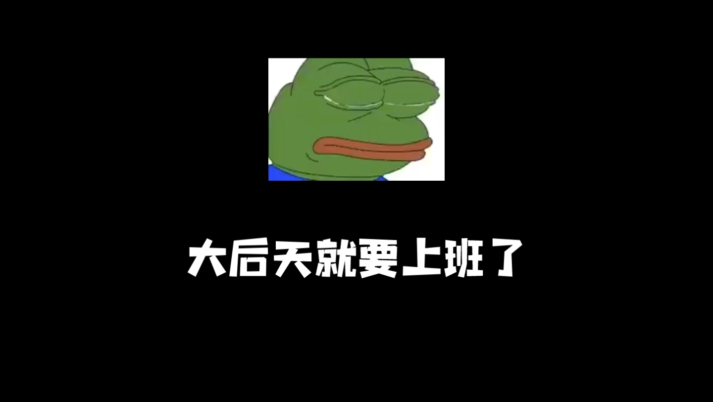 大后天上班哔哩哔哩bilibili