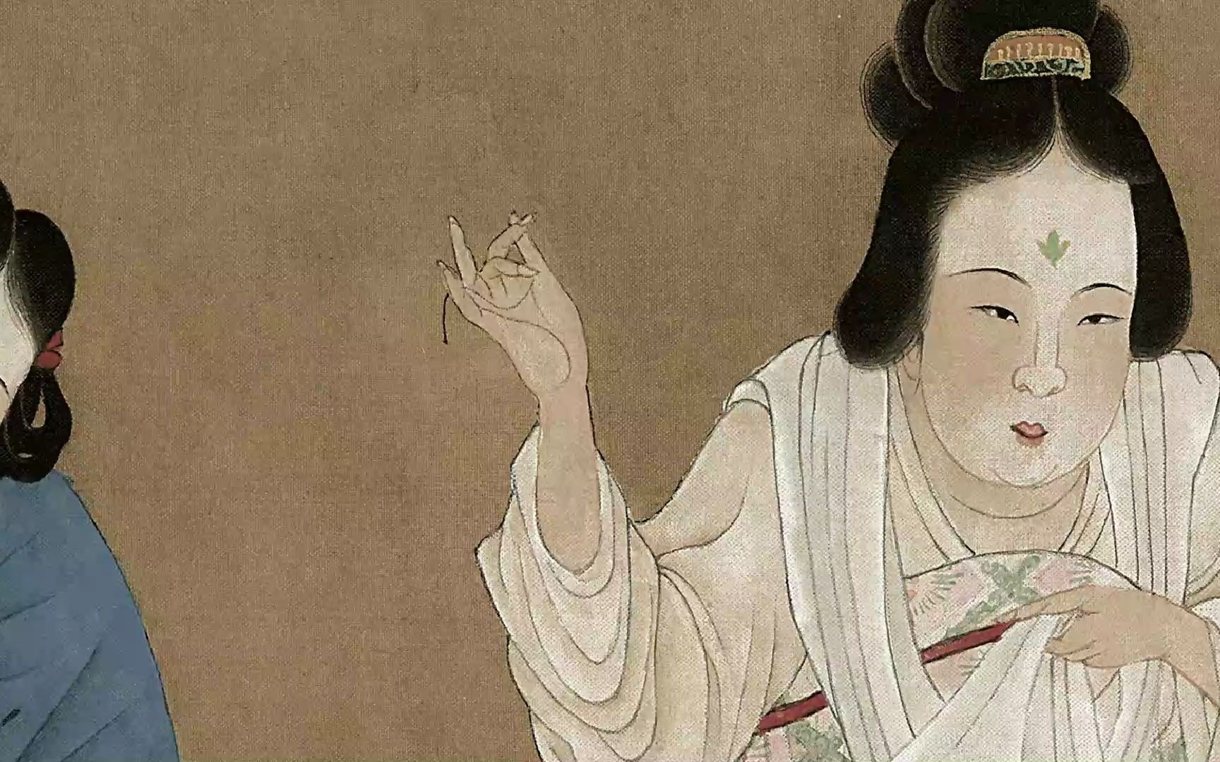 [图]宋徽宗 摹 张萱 捣练图 高清国画赏析 古代名画欣赏