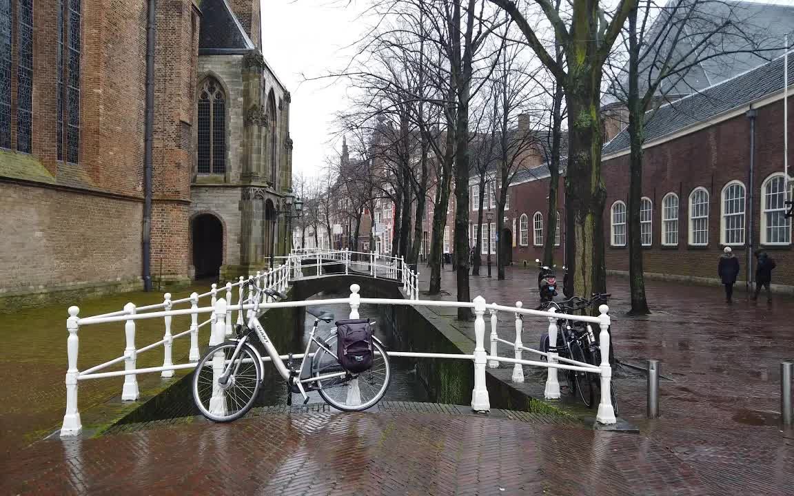 [图][4K] 荷兰Delft小城雨中漫步 丨 Walking in the Rain ☔ Delft The Netherlands 4K