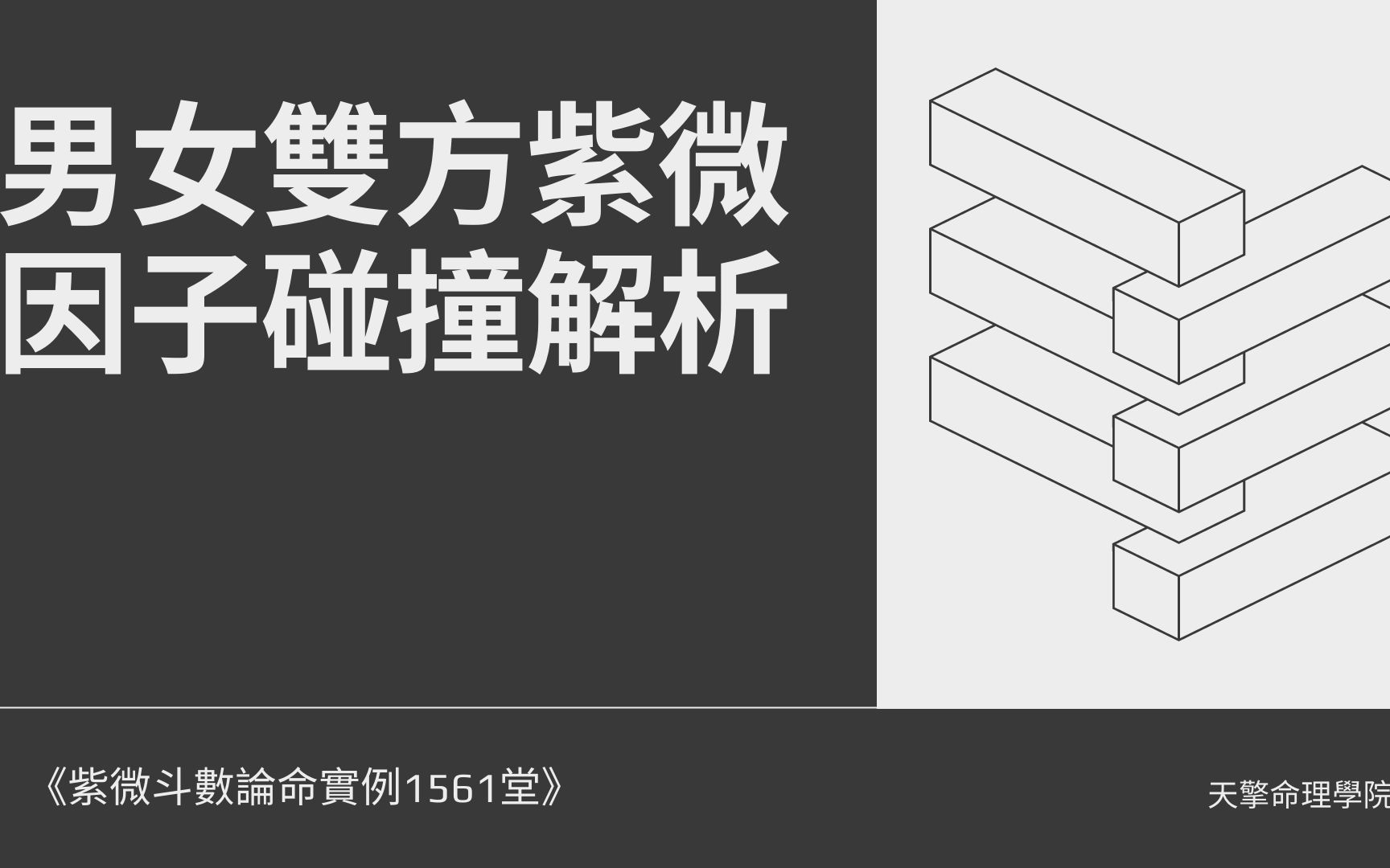 [图]《紫微斗数论命实例1561堂》男女双方紫微斗数因子碰撞解析