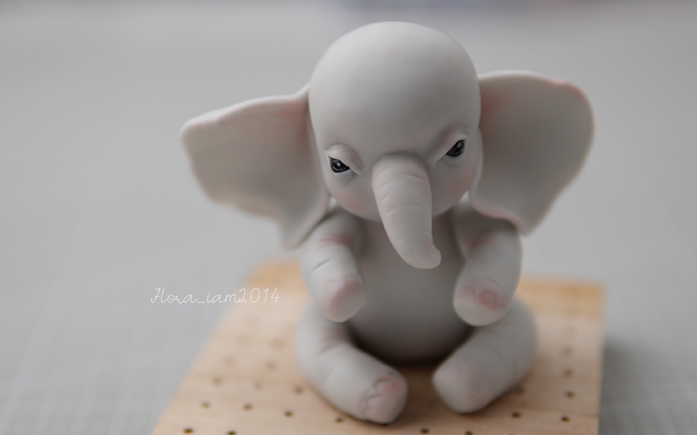 翻糖玩偶大象上妆