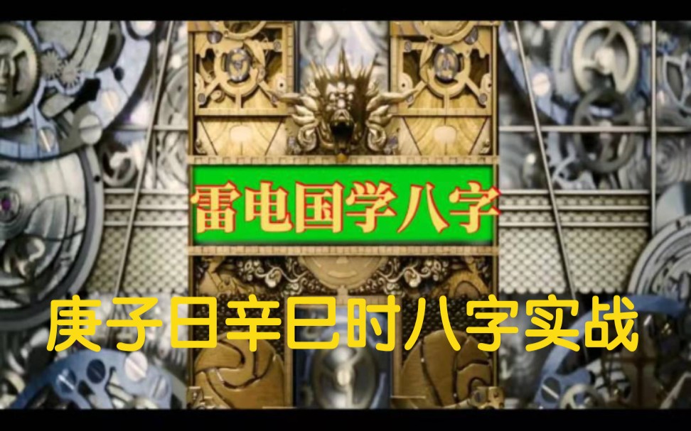 庚子日辛巳时八字解析,三品富贵.哔哩哔哩bilibili