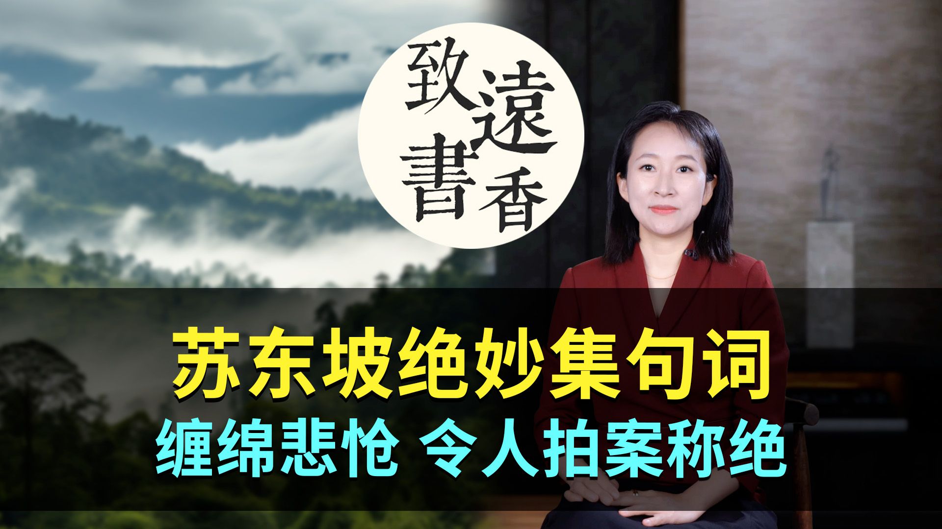 苏东坡一首绝妙的集句词,缠绵悲怆、令人拍案称绝!致远书香哔哩哔哩bilibili