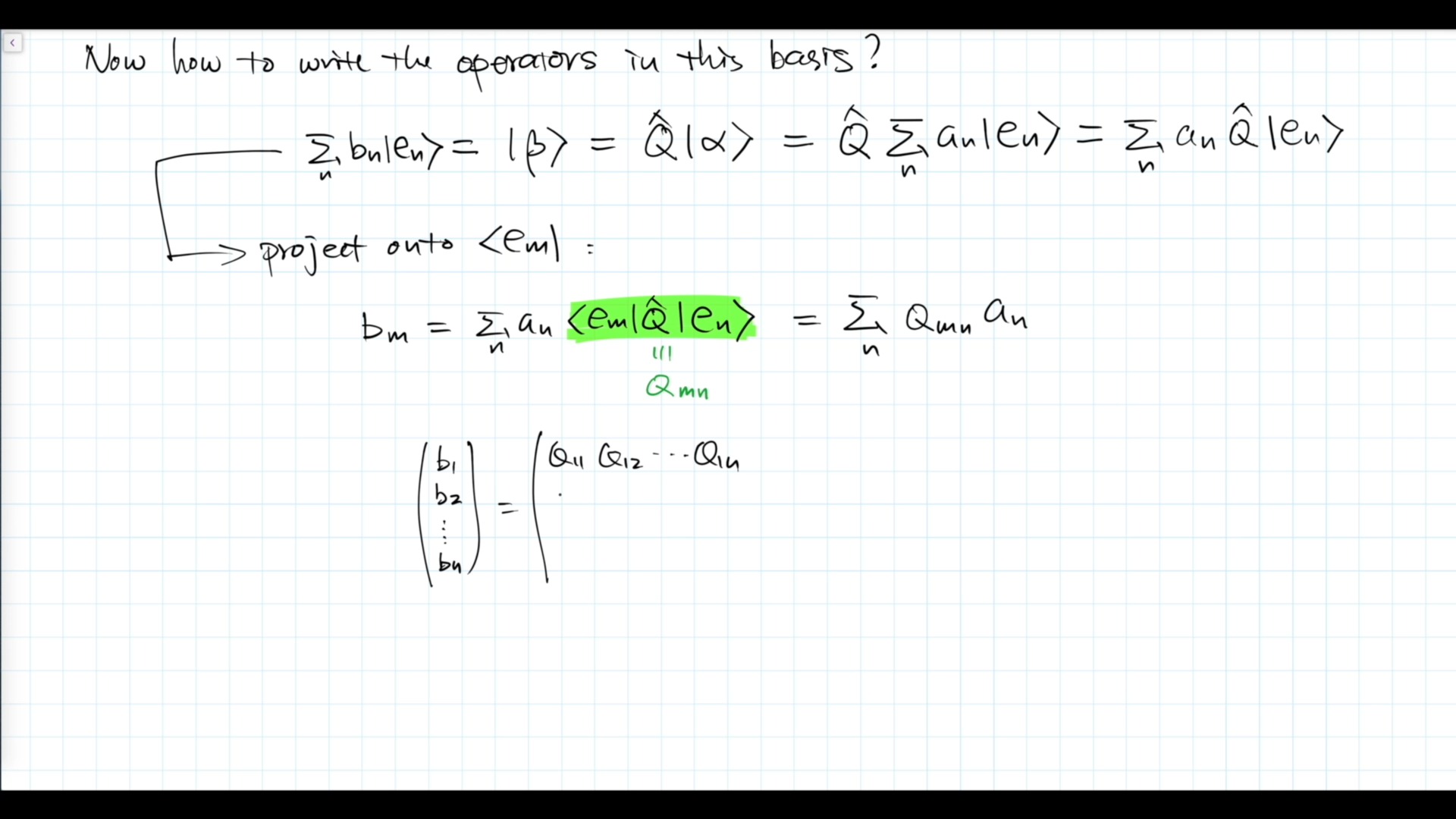 4.5 狄拉克记号 - 算符