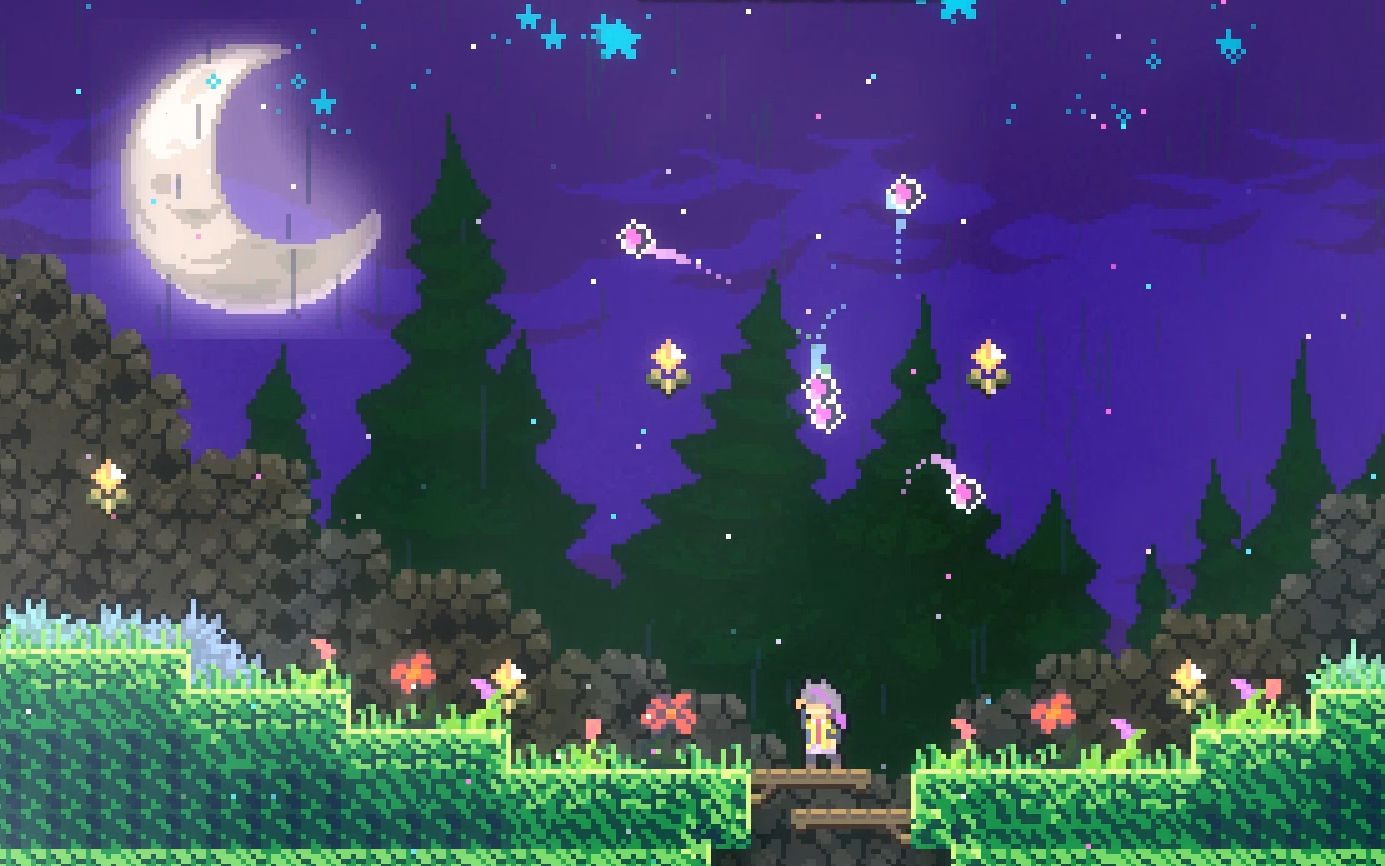 [图]【蔚蓝/celeste】优质mod | 雨夜：风清月皎，寻幽探胜