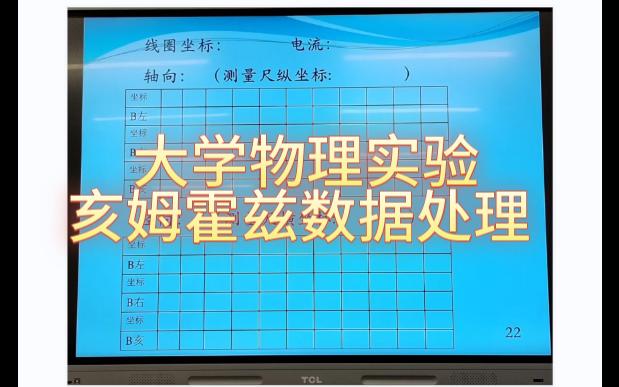 大学物理实验亥姆霍兹数据处理哔哩哔哩bilibili