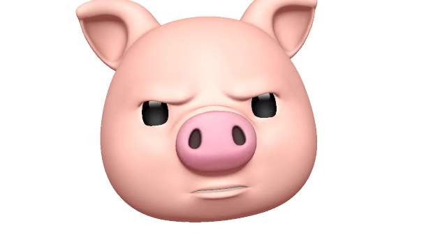 猪头颜文字符号图片