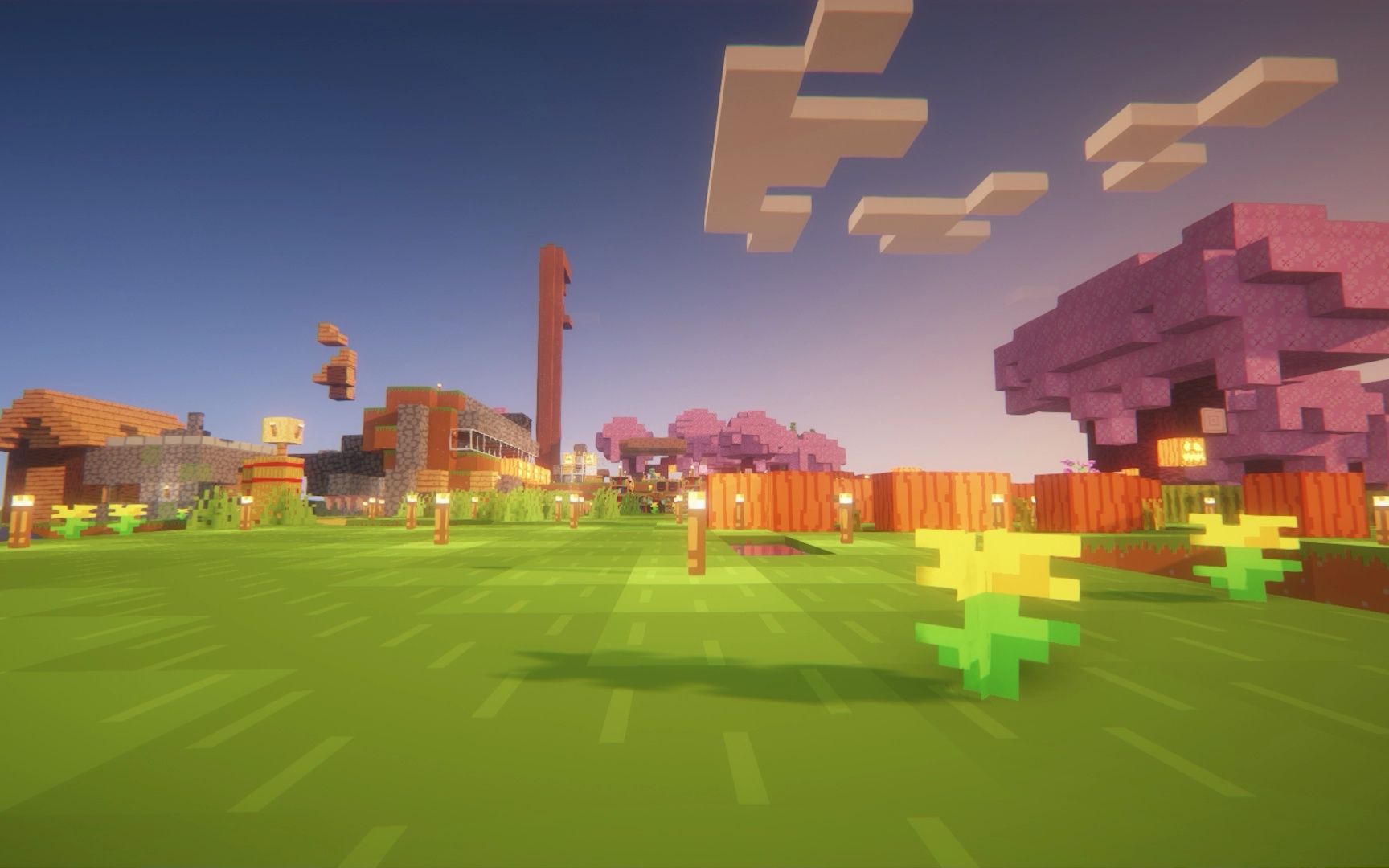 minecraft bsl光影 bare bones材质包,简直绝了(雨后夜晚到日出)part