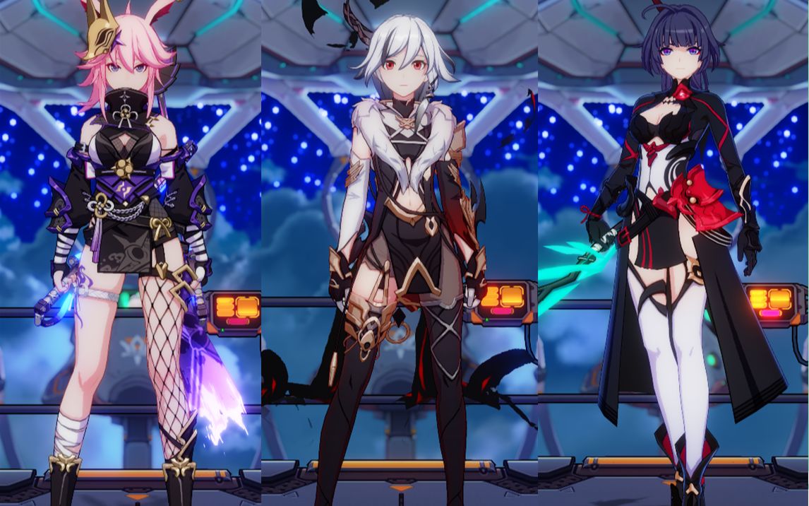 崩坏3黑符华居然是皮肤不是角色迅雷影舞雷八三件新服装44测试服