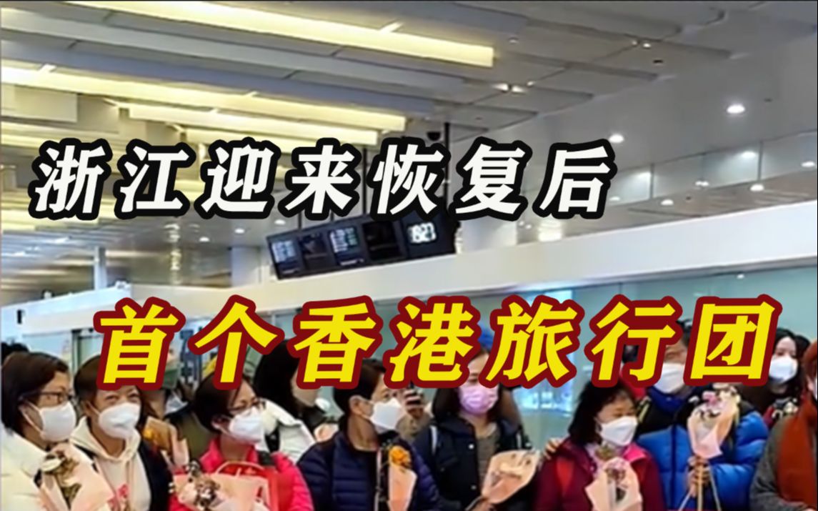 浙江迎来恢复后首个香港旅行团,还有香港TVB演员黄淑仪哔哩哔哩bilibili