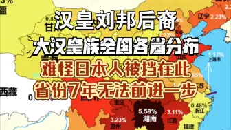 Download Video: 【第10集｜分子人类学】全国各省汉皇刘邦后裔O-F155(O2a2b1a1a1a1a1a1)占比频率天梯排位热度图