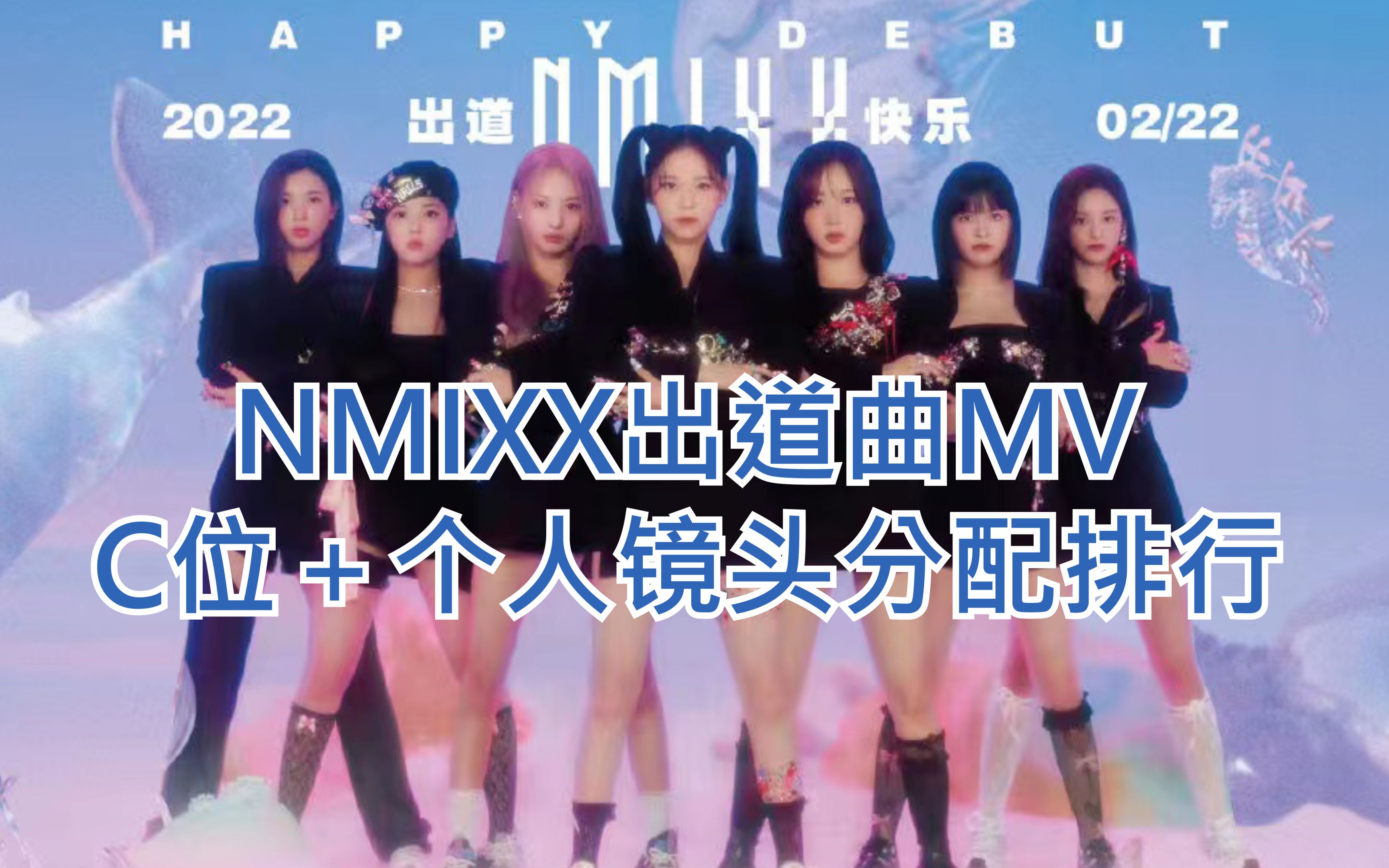 [图]【NMIXX】出道曲mv的C位以及个人镜头分配排序！最爱的大主唱Lily加油！