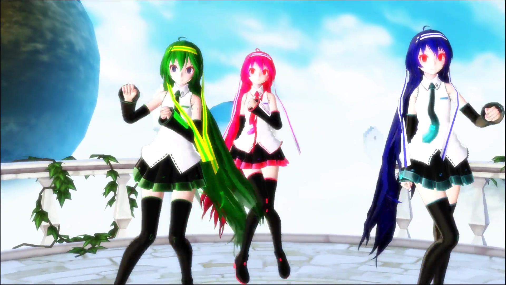 【mmd】hurly burly 三原色呪音キク