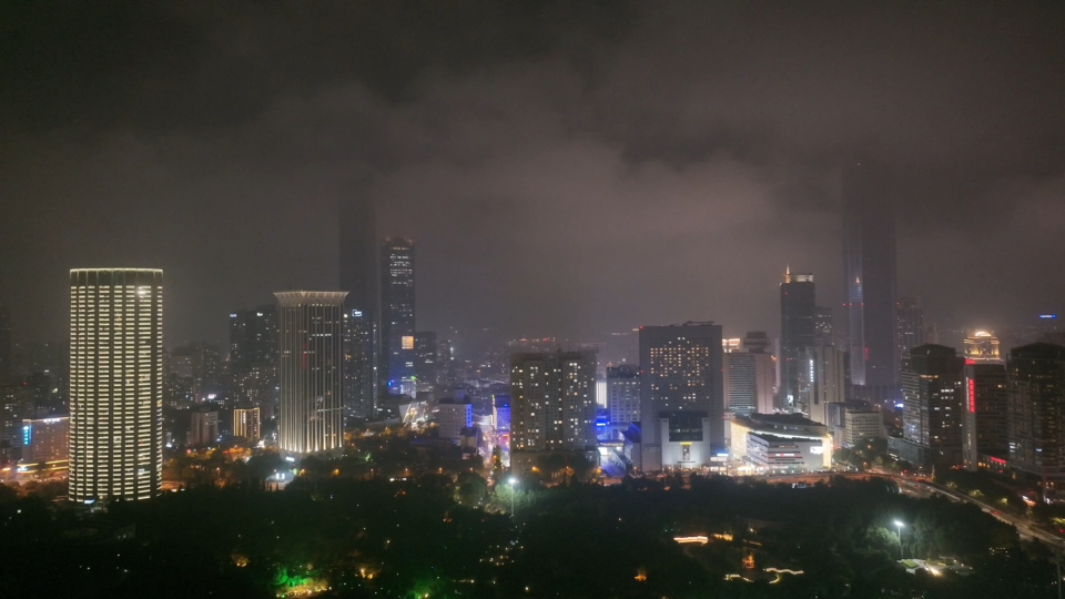 【4k】雾之下的夜景大连