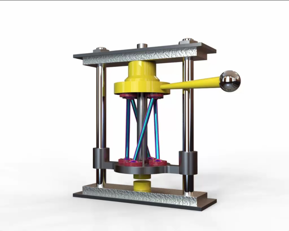 曲柄滑块冲压机构第二种结构形式