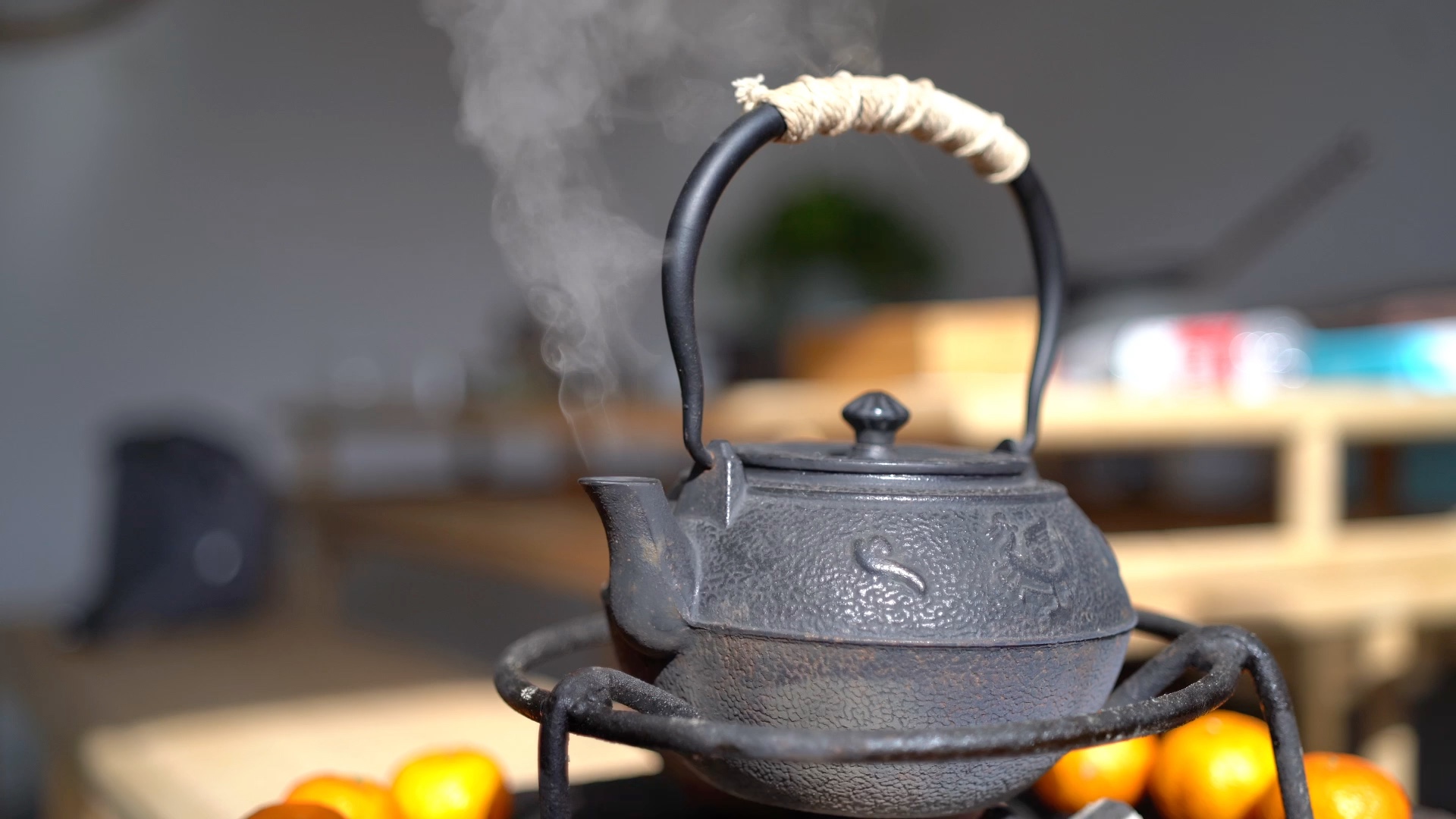 我喜欢铁壶煮水