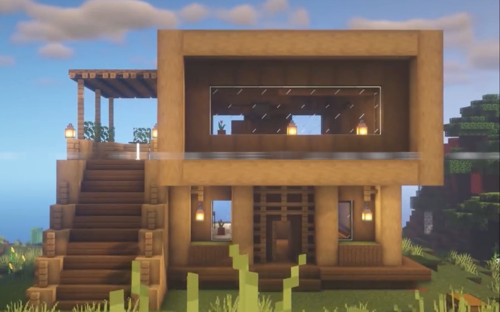 活动作品我的世界建筑教学小木屋上集