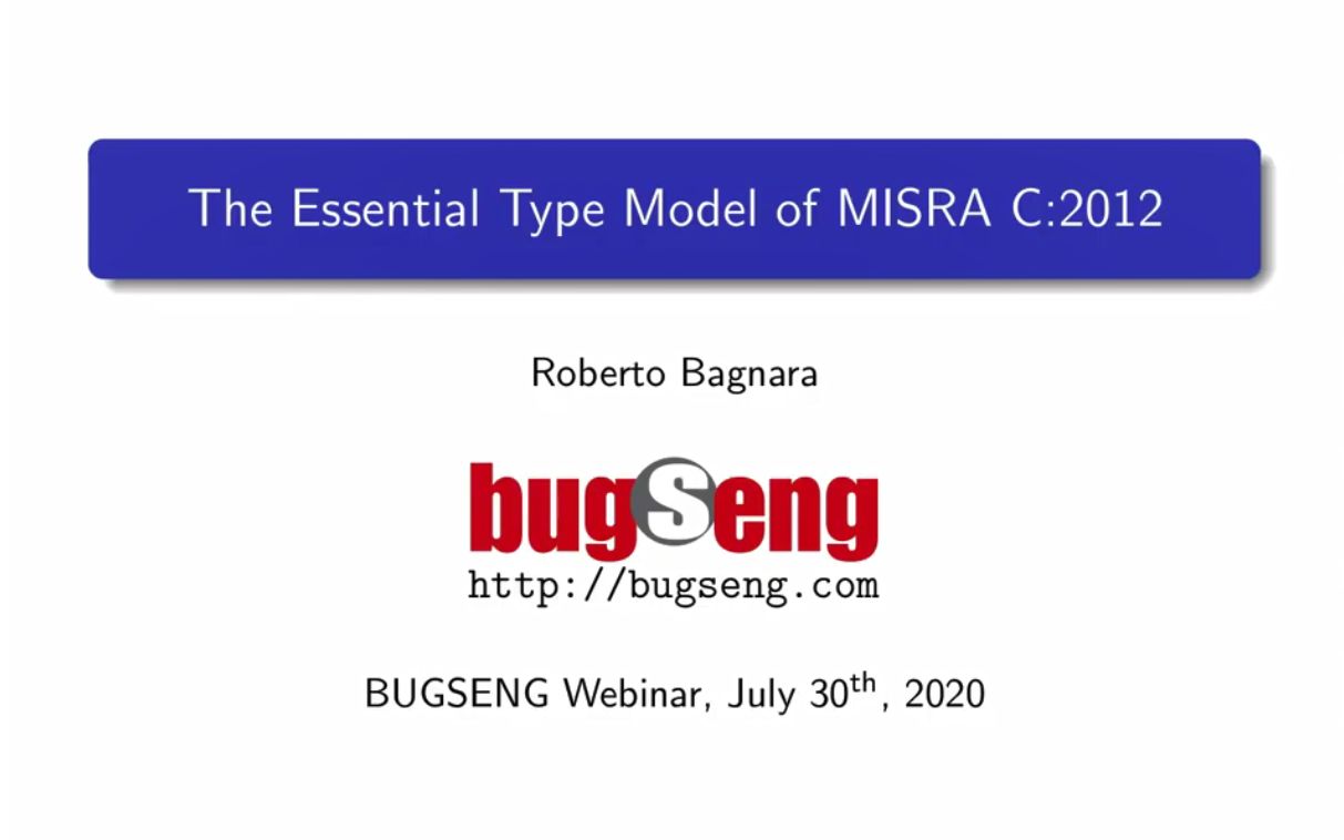 The Essential Type Model of MISRA C2012哔哩哔哩bilibili