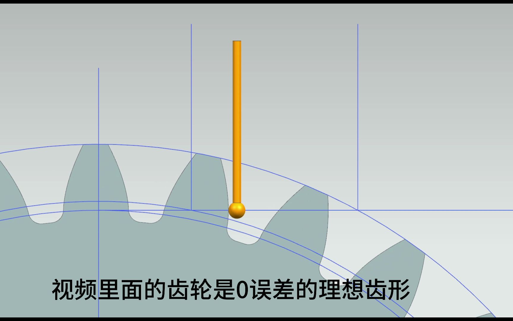 齿轮齿形测量演示动画哔哩哔哩bilibili