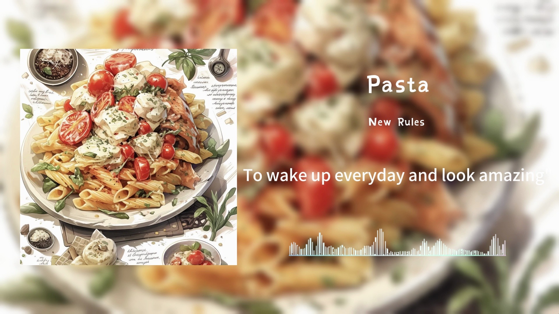 日推歌单 |"无需在意外界的纷纷扰扰,做好自己"|《pasta》