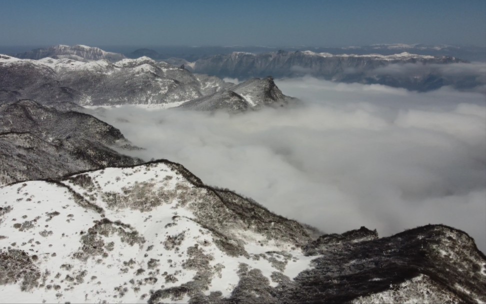 重庆人的雪景!(重庆巫溪县红池坝风景区)4K60FPS 大疆mini2哔哩哔哩bilibili