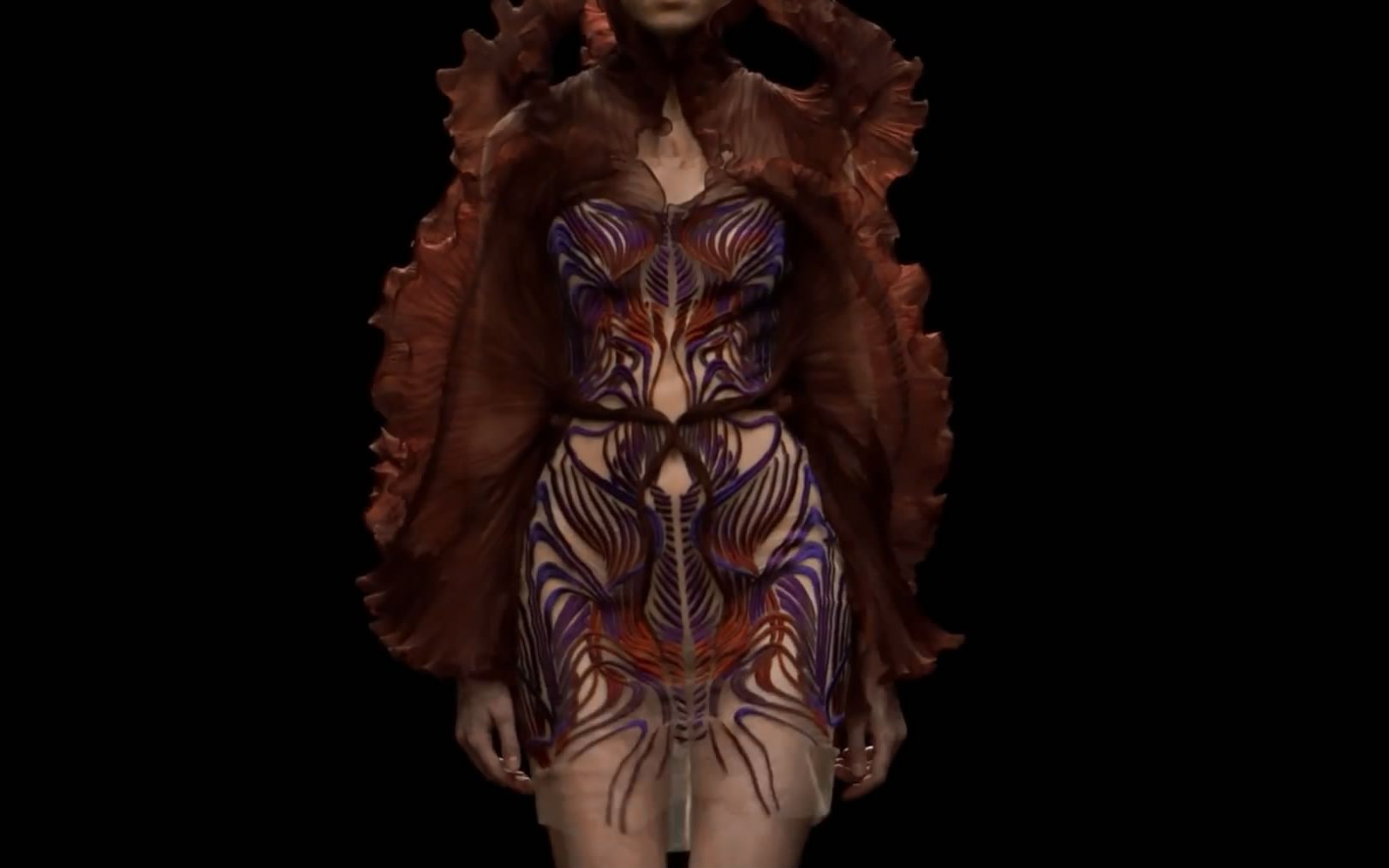 高定时装品牌Iris van Herpen(艾里斯ⷨŒƒⷨ𗦜쩲021SS时装秀哔哩哔哩bilibili