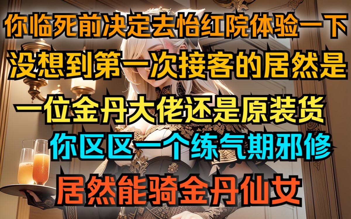 [图]你临死前决定去怡红院体验一下吕人的滋味，没想到第一次接客的居然是一位金丹仙女，还是原装货，你区区一个炼气期邪修，真是踩了狗屎了