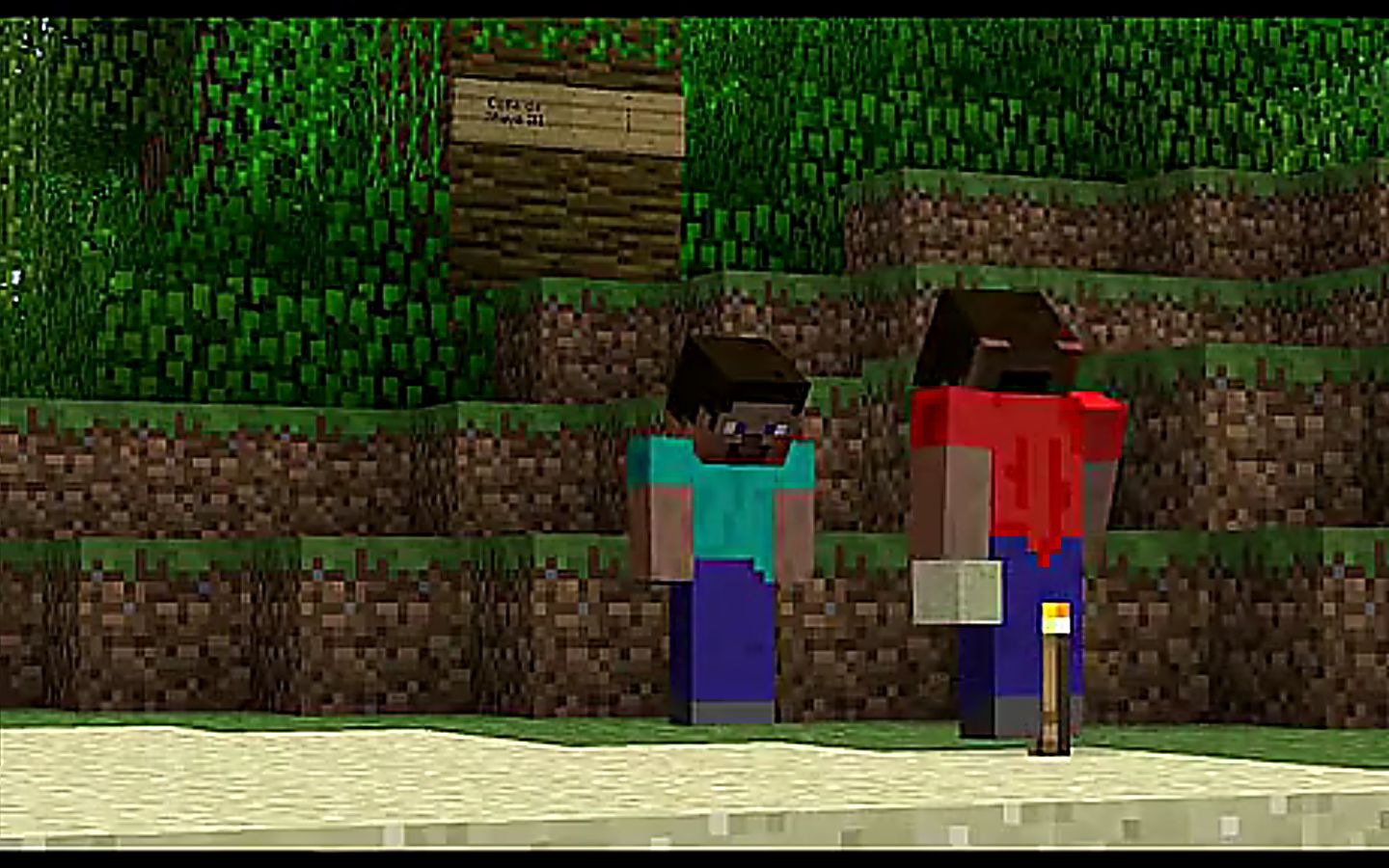 我的世界 minecraft 史蒂夫大战史蒂夫