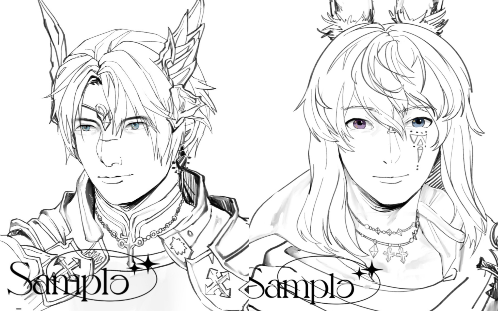 ff14/草稿流绘画过程(很久以前的)